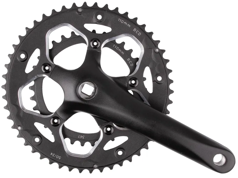 Mighty 34 50T Compact Road Chainset 110PCD Black