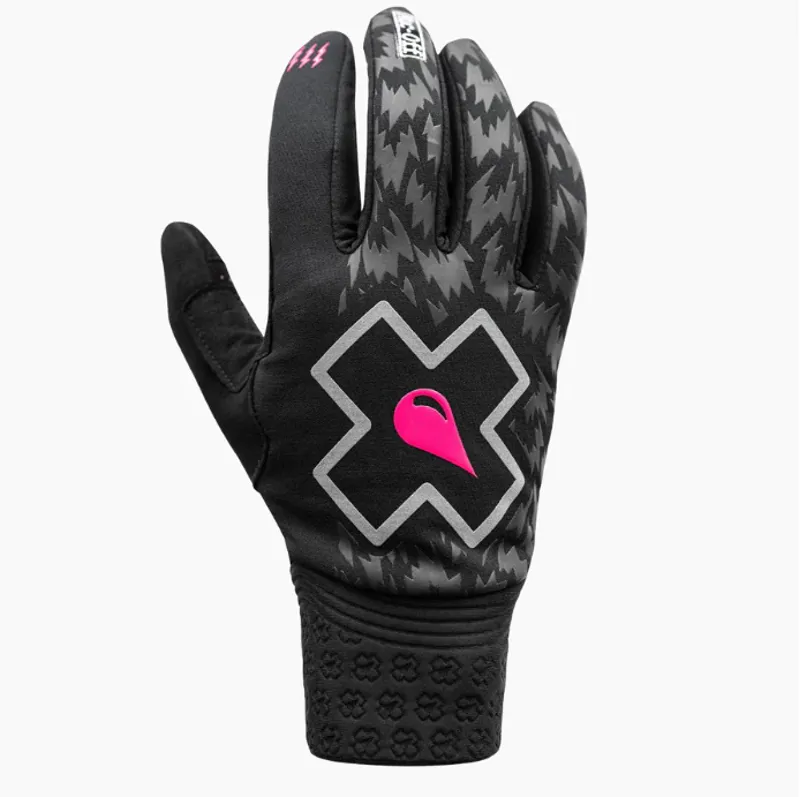 Muc-Off Winter Ride Gloves - Black/Grey Bolt