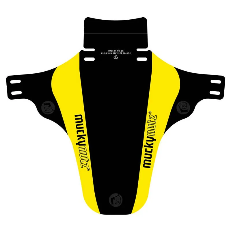 Mucky Nutz Face Fender V2 Front Mudguard - Black/Yellow