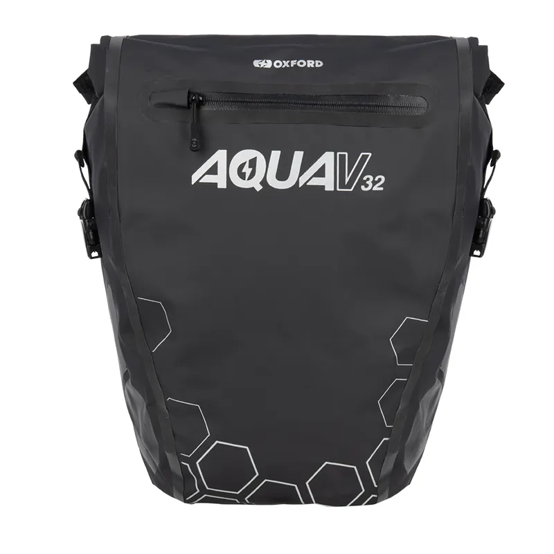 Oxford Aqua V 32 Double Pannier Bag - Black-1