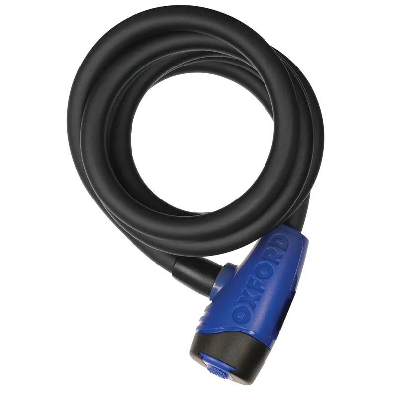 Oxford Cable12 12mm x 1800mm Bicycle Cable Lock - Smoke