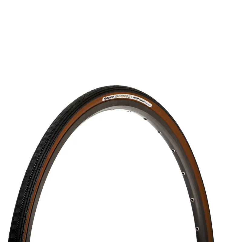 Panaracer GravelKing Semi Slick Plus 700 x 28c Folding Tyre - Black/Brown