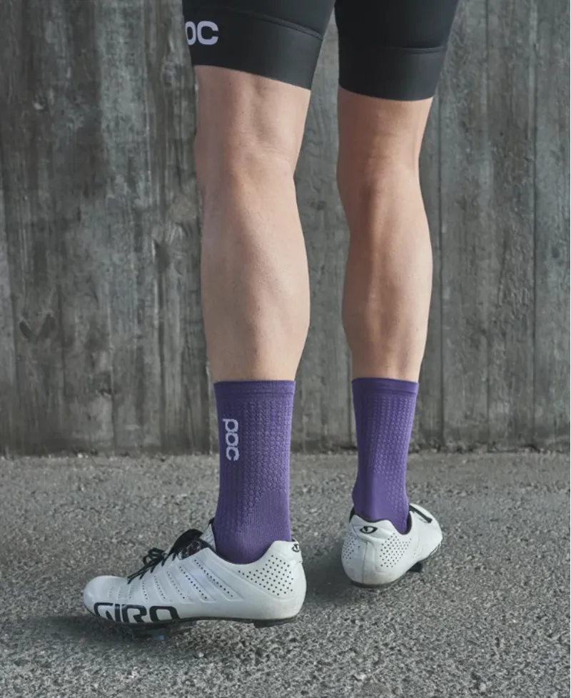POC Flair Sock Mid - Sapphire Purple/Hydrogen White-3