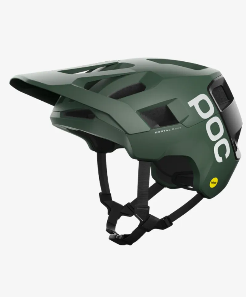 POC, Kortal MTB Bike Helmet for Trail and Enduro, Uranium Black/Fluorite Green Matt, X-Large/XX-Large POC Kortal Helmet and MIPS Integra + Devour Sunglasses