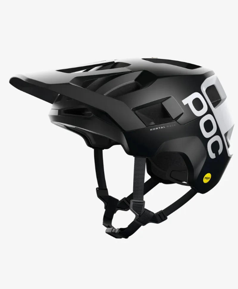POC Kortal Race MTB Helmet with MIPS - Uranium Black Matt/Hydrogen White