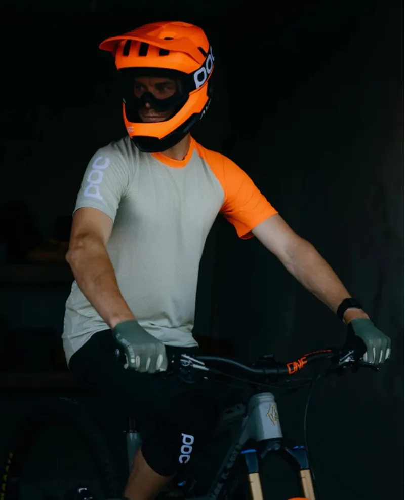 POC Otocon Race Full Face MTB Helmet with MIPS - Fluorescent Orange-2
