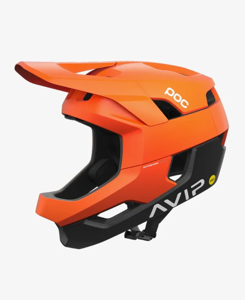 POC Otocon Race Full Face MTB Helmet with MIPS Fluorescent Orange