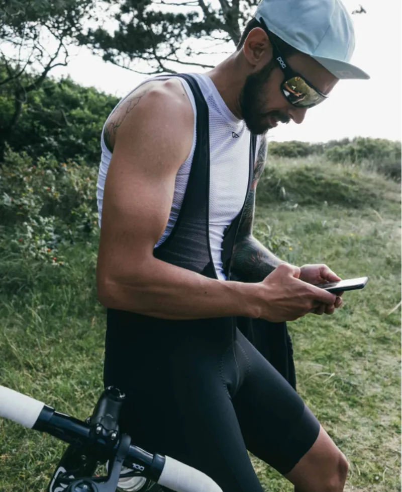 POC Pure Mens Bib Shorts VPDS - Uranium Black/Uranium Black-5