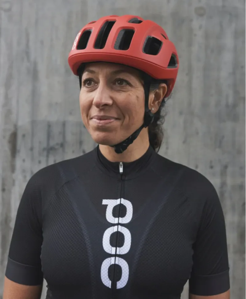 POC Ventral Air Road Cycling Helmet with MIPS - Prismane Red Matt-4