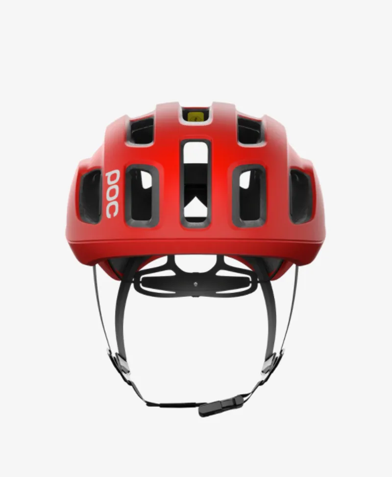 POC Ventral Air Road Cycling Helmet with MIPS - Prismane Red Matt-3