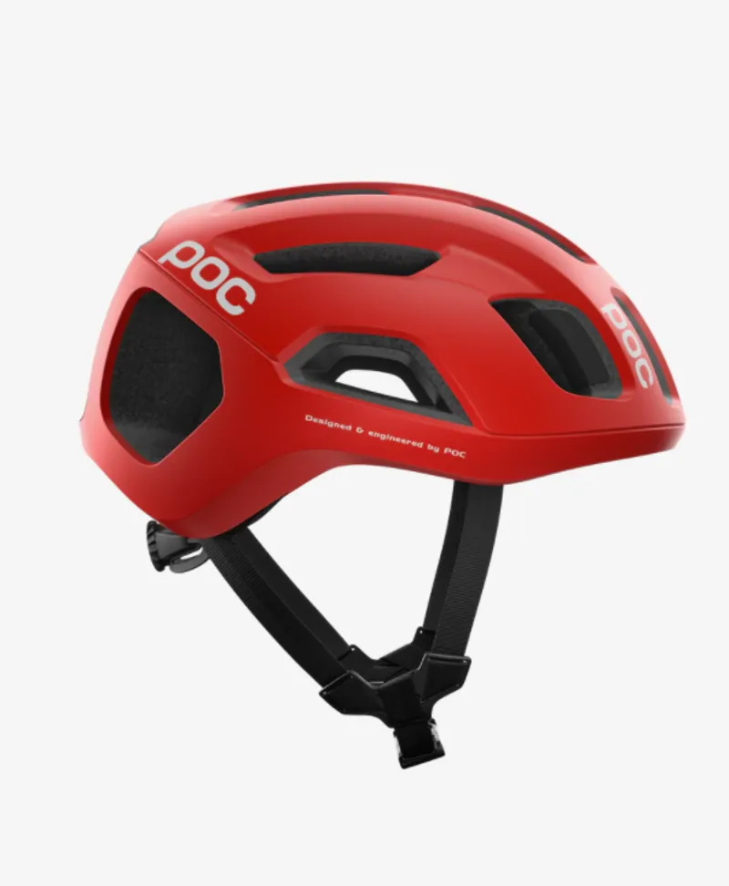 POC Ventral Air Road Cycling Helmet with MIPS - Prismane Red Matt-2