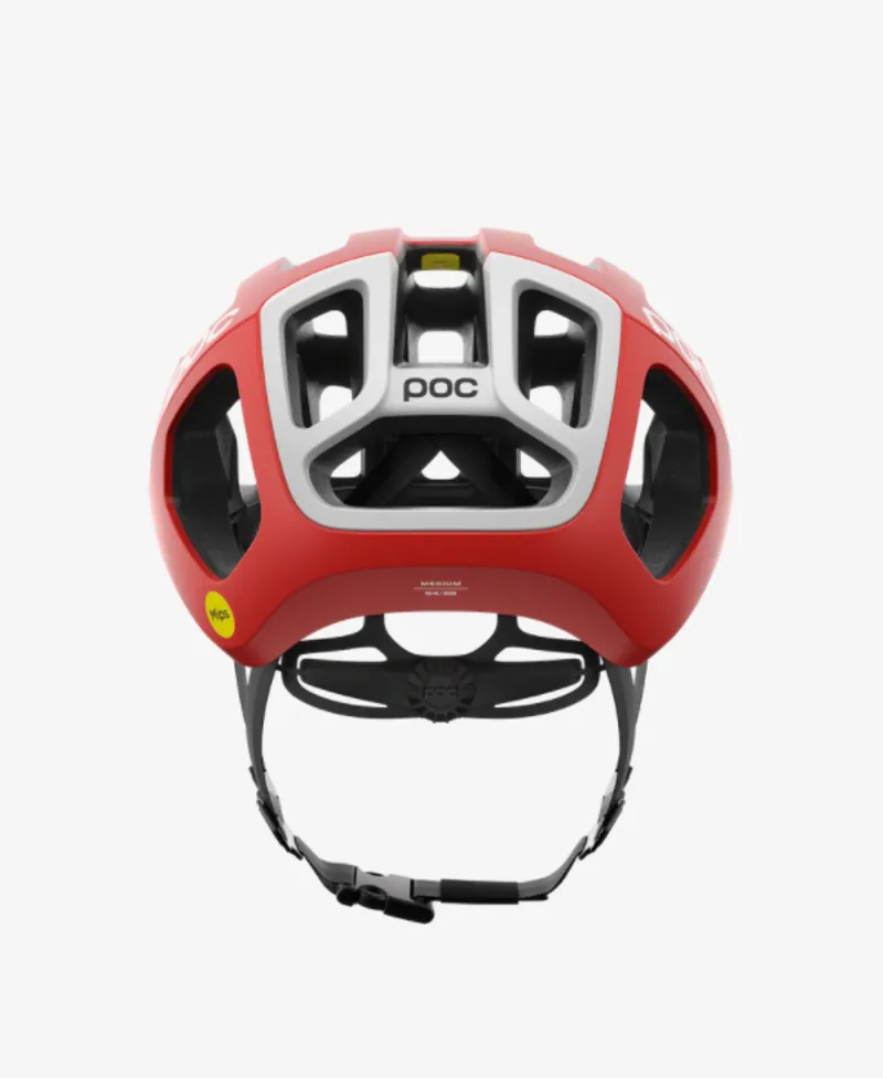 POC Ventral Air Road Cycling Helmet with MIPS - Prismane Red Matt-1