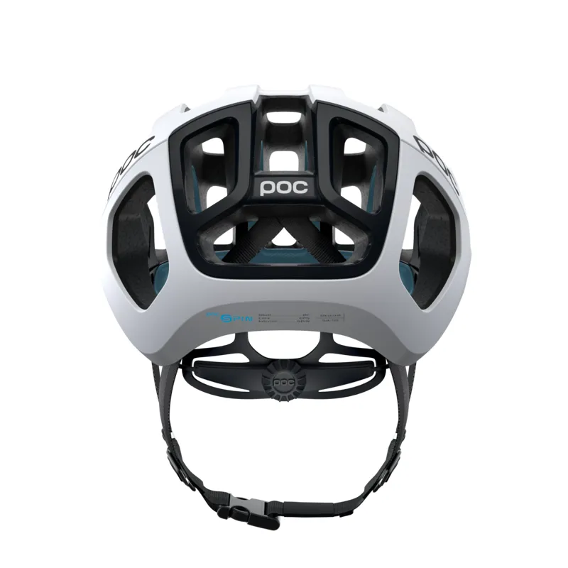 POC Ventral Air Spin Road Cycling Helmet - Hydrogen White Raceday-3