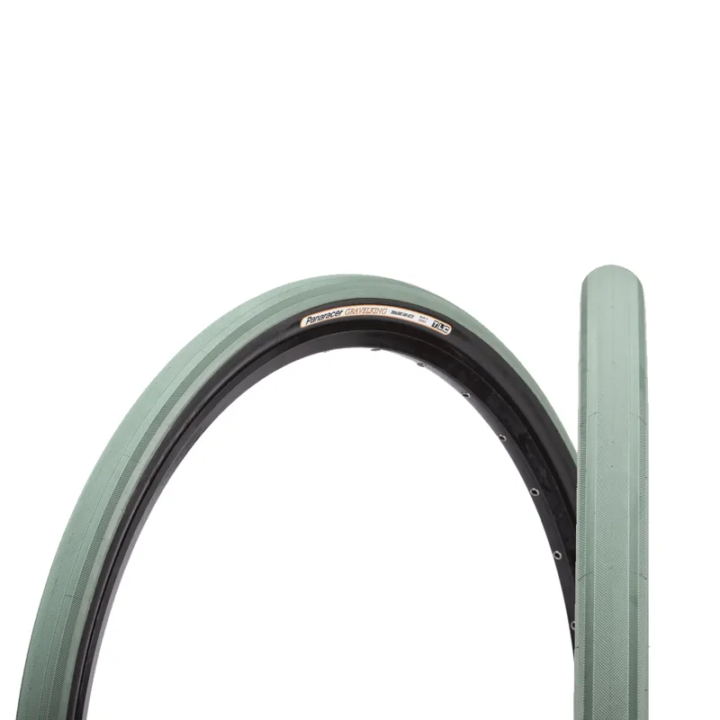 Panaracer GravelKing Colour Edition TLC 700c Folding Tyre - Black/Olive