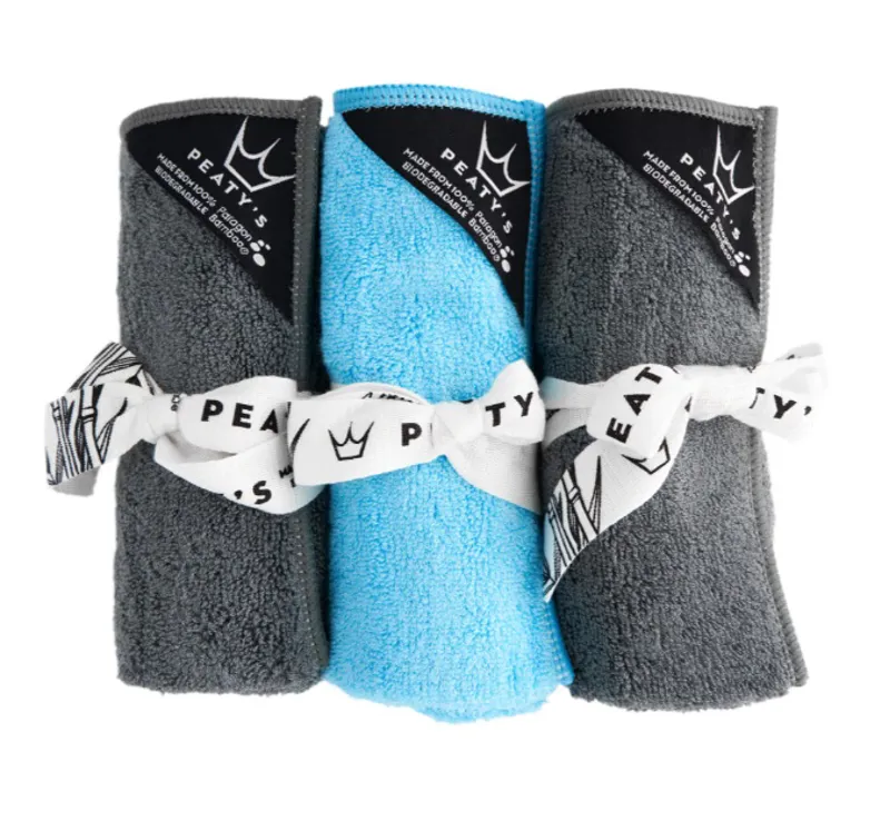 Peatys Bamboo Bicycle Cleaning Cloths - Pack of 3