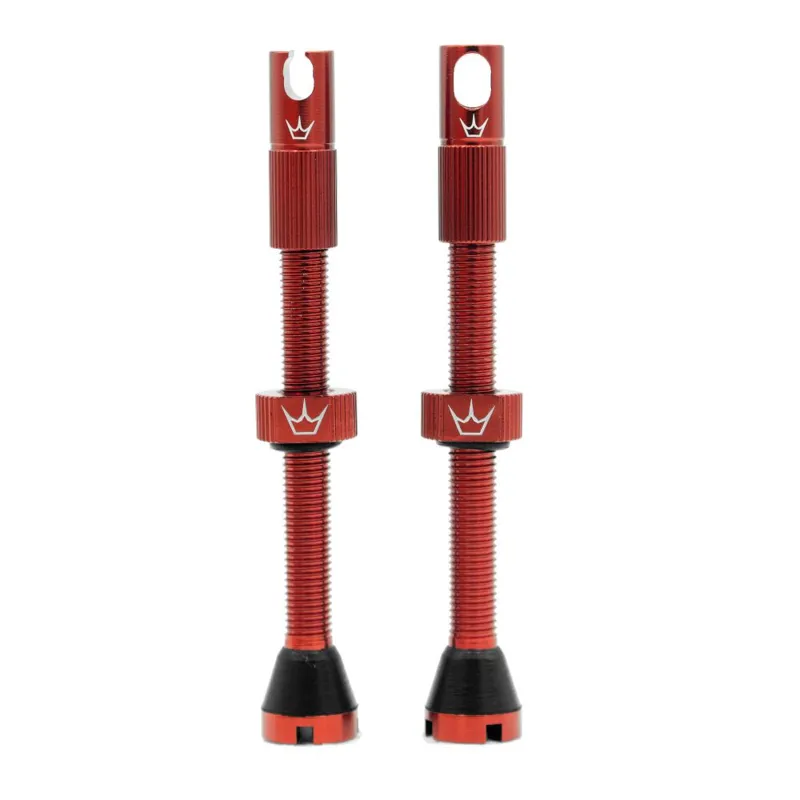 Peatys x Chris King Tubeless Mk2 Valves 60mm - Red