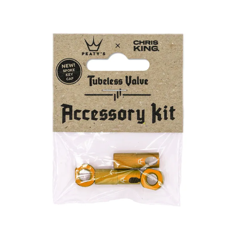 Peatys x Chris King Tubeless Valve Accessory Kit - Mango