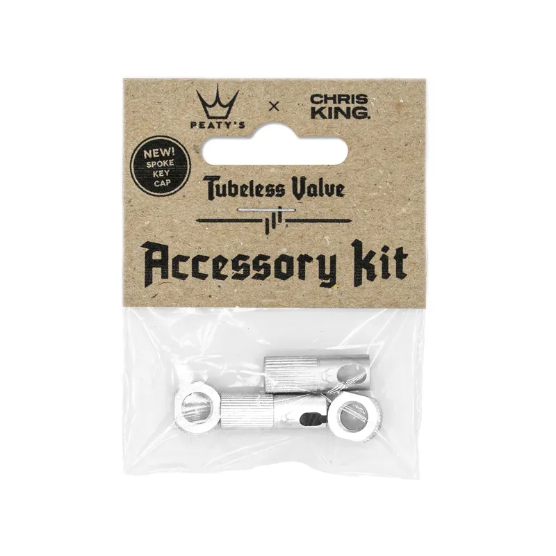 Peatys x Chris King Tubeless Valve Accessory Kit - Silver