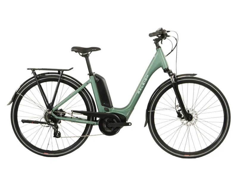 Raleigh Motus Low Step Electric Hybrid Bike - Green