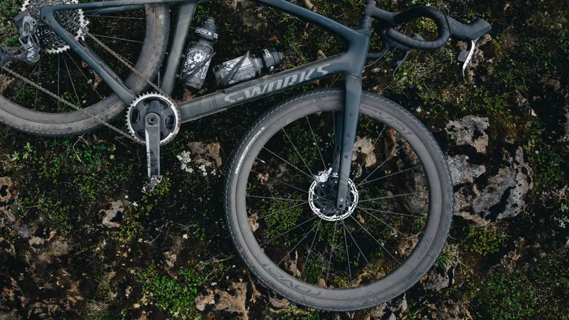 Roval Terra CLX II 700c Front Wheel - Satin Carbon/Gloss Black-6