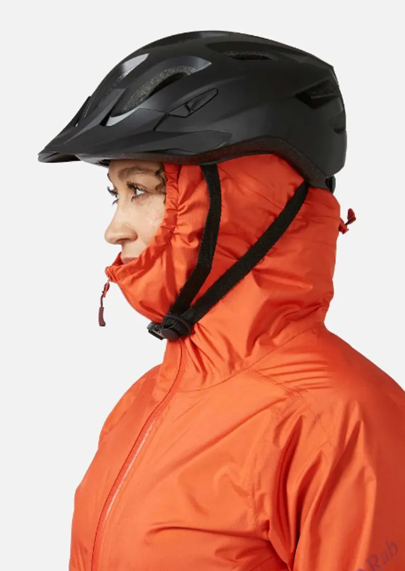 Rab Cinder Downpour Womens Waterproof Jacket - Red Grapefruit-1