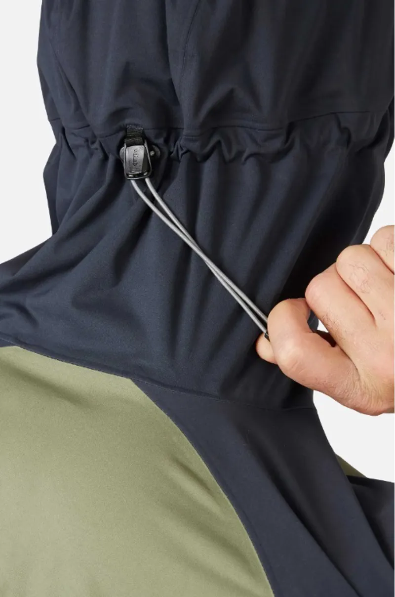 Rab Cinder Kinetic Mens Waterproof Jacket - Light Khaki/Beluga-7