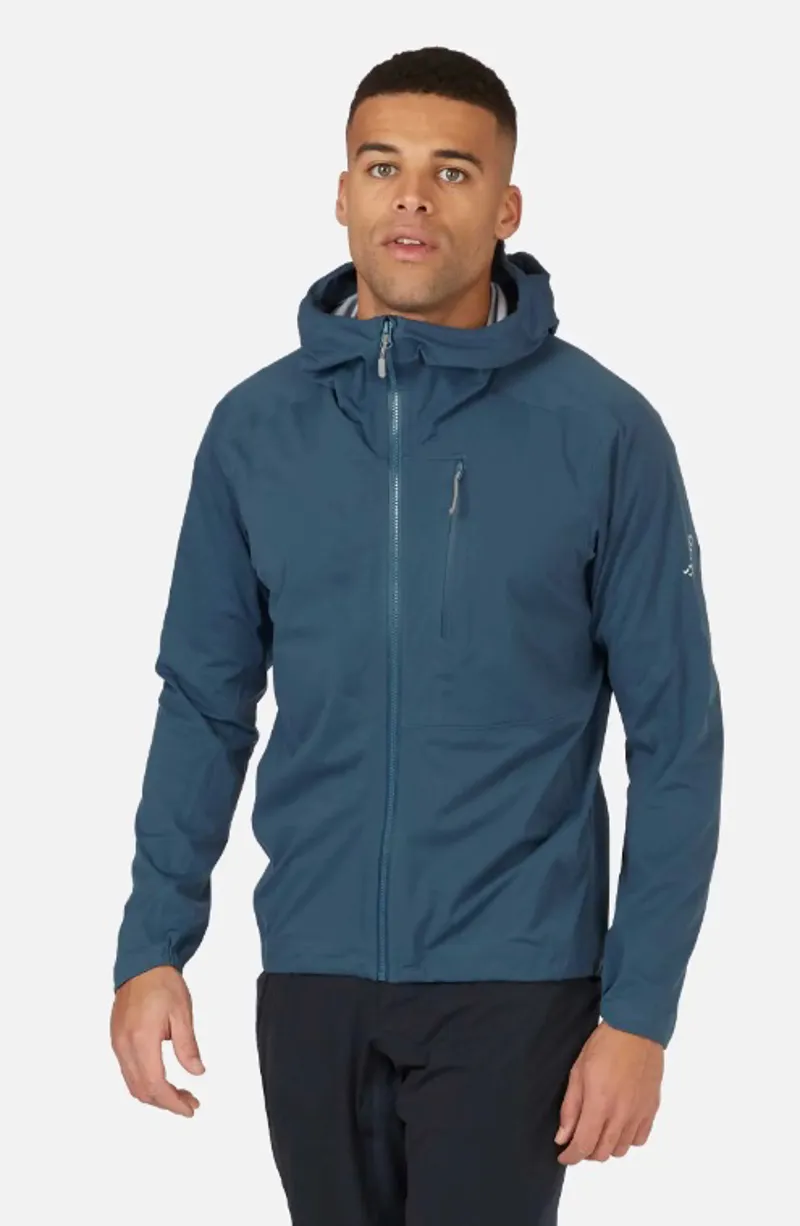 Rab Cinder Kinetic Mens Waterproof Jacket - Orion Blue - Size Small