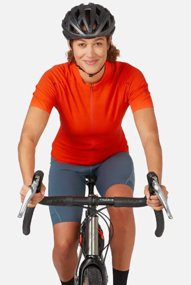 Rab Cinder Womens Jersey Top - Red Grapefruit-3