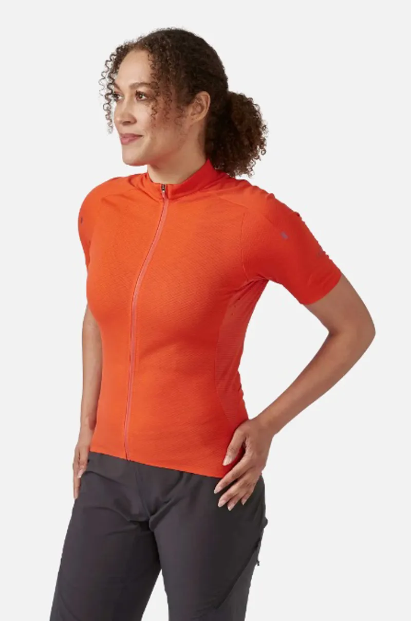 Rab Cinder Womens Jersey Top - Red Grapefruit