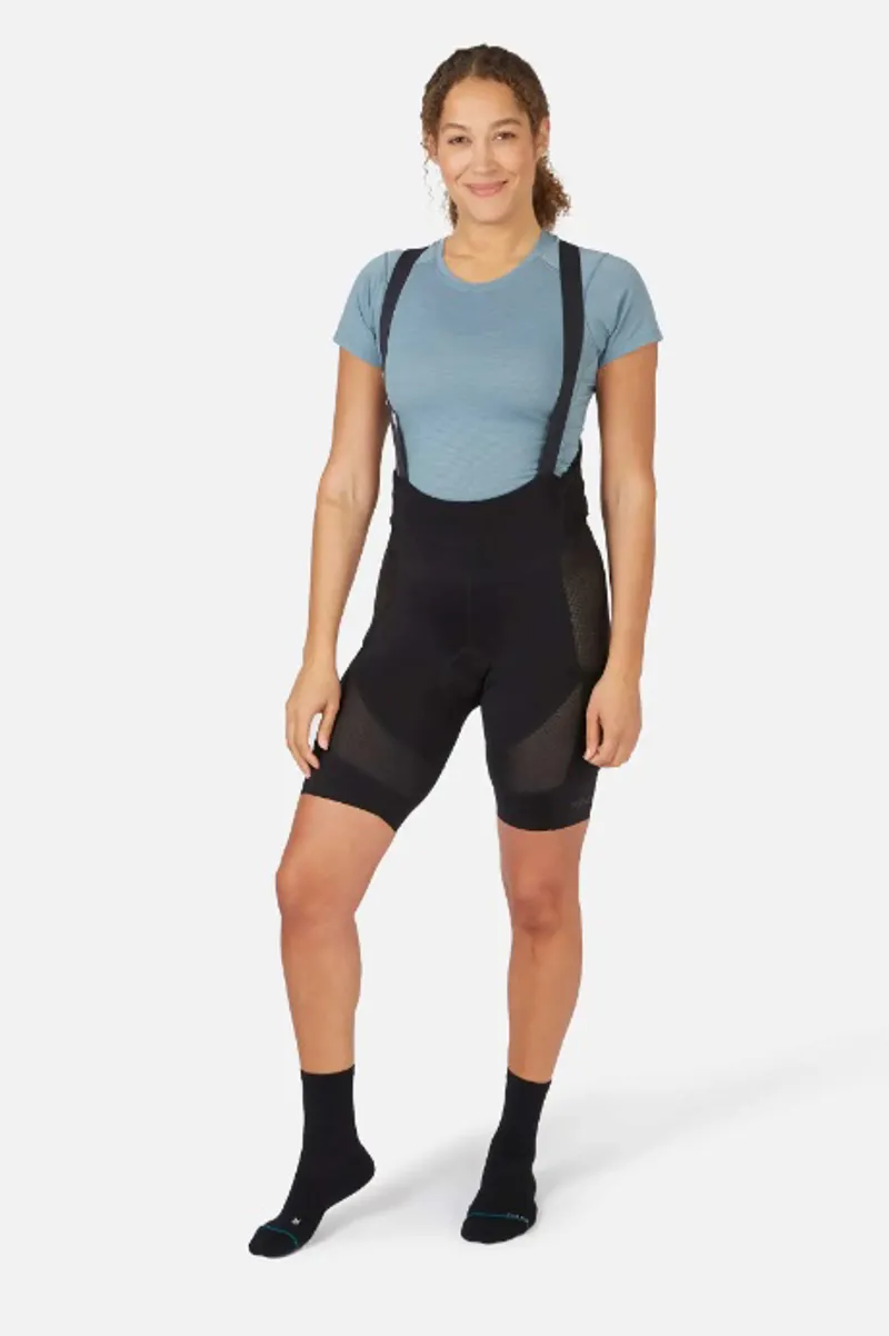 Rab Cinder Womens Liner Bib Shorts - Black