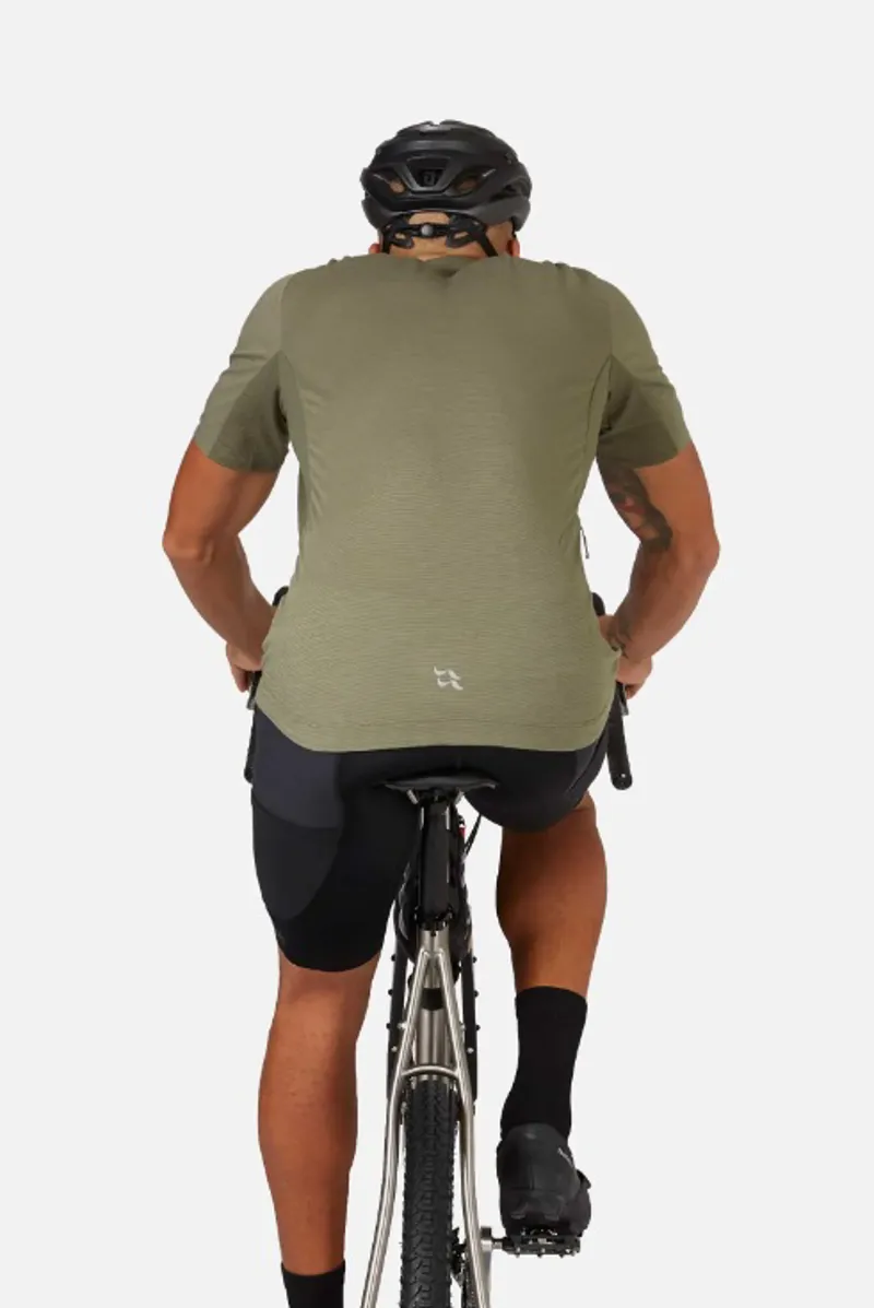 Rab Cindercrino Mens Zip T-Shirt - Khaki-2