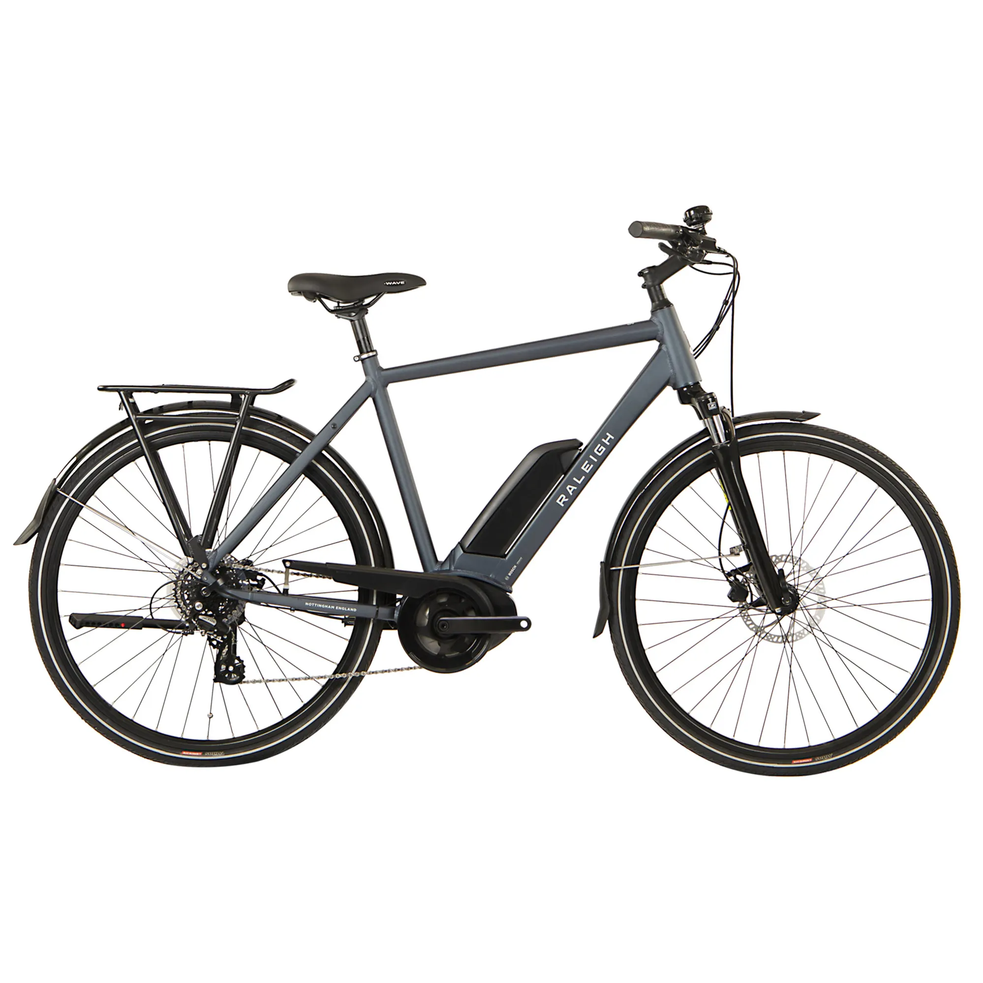 Raleigh Motus Cross Bar Derailleur Electric Hybrid Bike - Grey Raleigh Motus Cross Bar Derailleur Electric Hybrid Bike - Grey