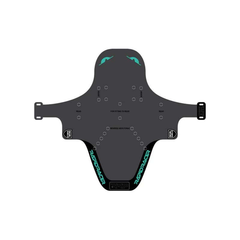 Rapid Racer Products RRP EnduroGuard Front Standard MTB Mudguard - Cyan