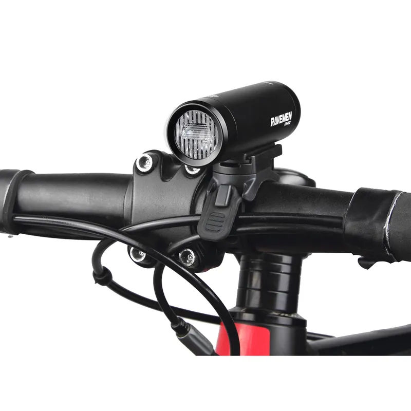 Ravemen CR450 USB Rechargeable T-Shape Anti-Glare Front Light with Remote - Matte/Gloss Black-1