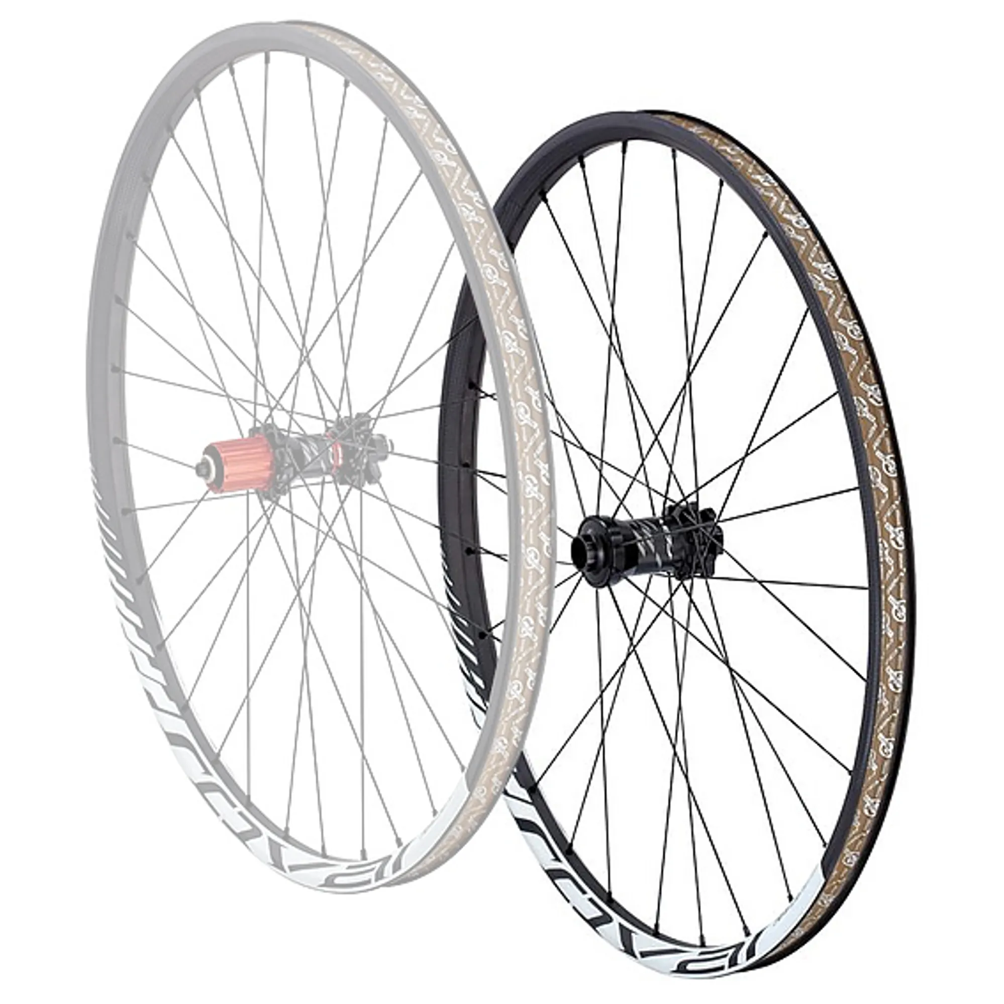 Roval Traverse SL 29 Front Wheel Carbon/White Wedge Eur