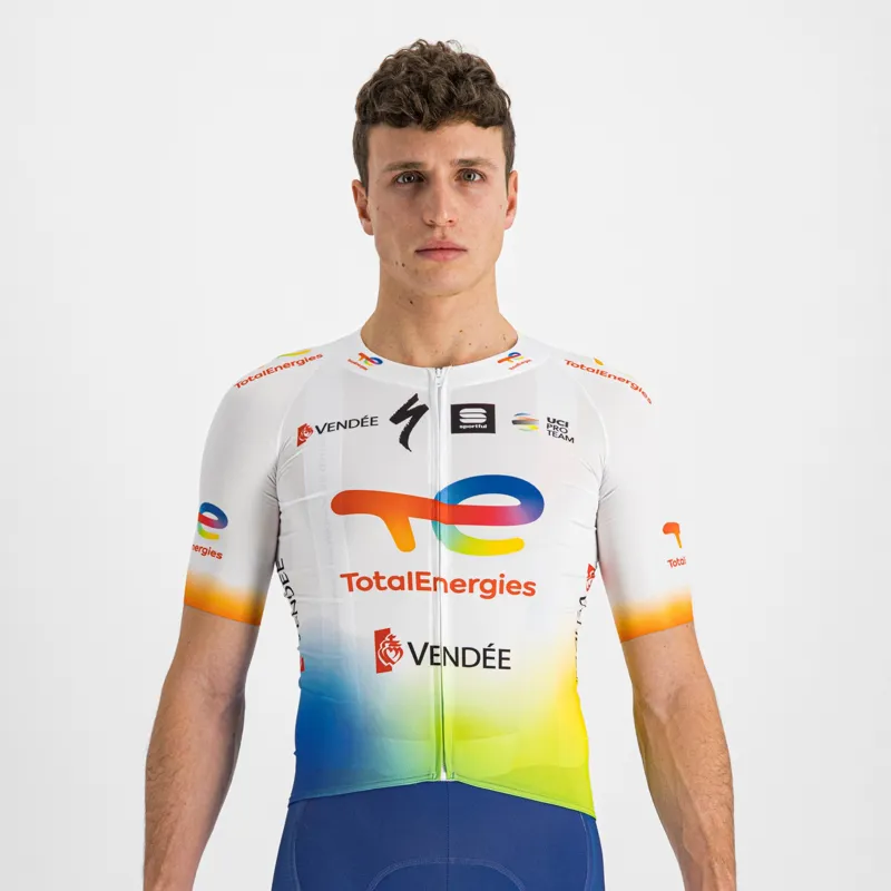 Sportful Team TotalEnergies Bomber Mens Jersey - White