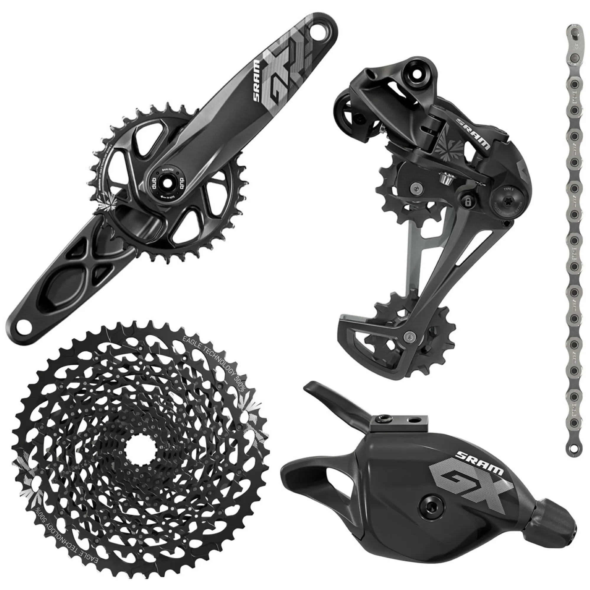 SRAM GX Eagle DUB Groupset Lunar