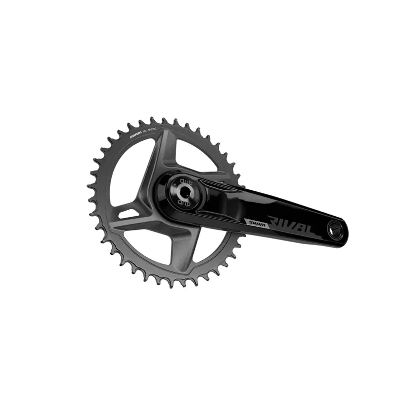 パーツ Rival AXS Crank 1x Wide DUB 170mm 40T SRAM Rival 1 AXS Dub Wide Crankset: 170mm x 40t (NEW) - Bike
