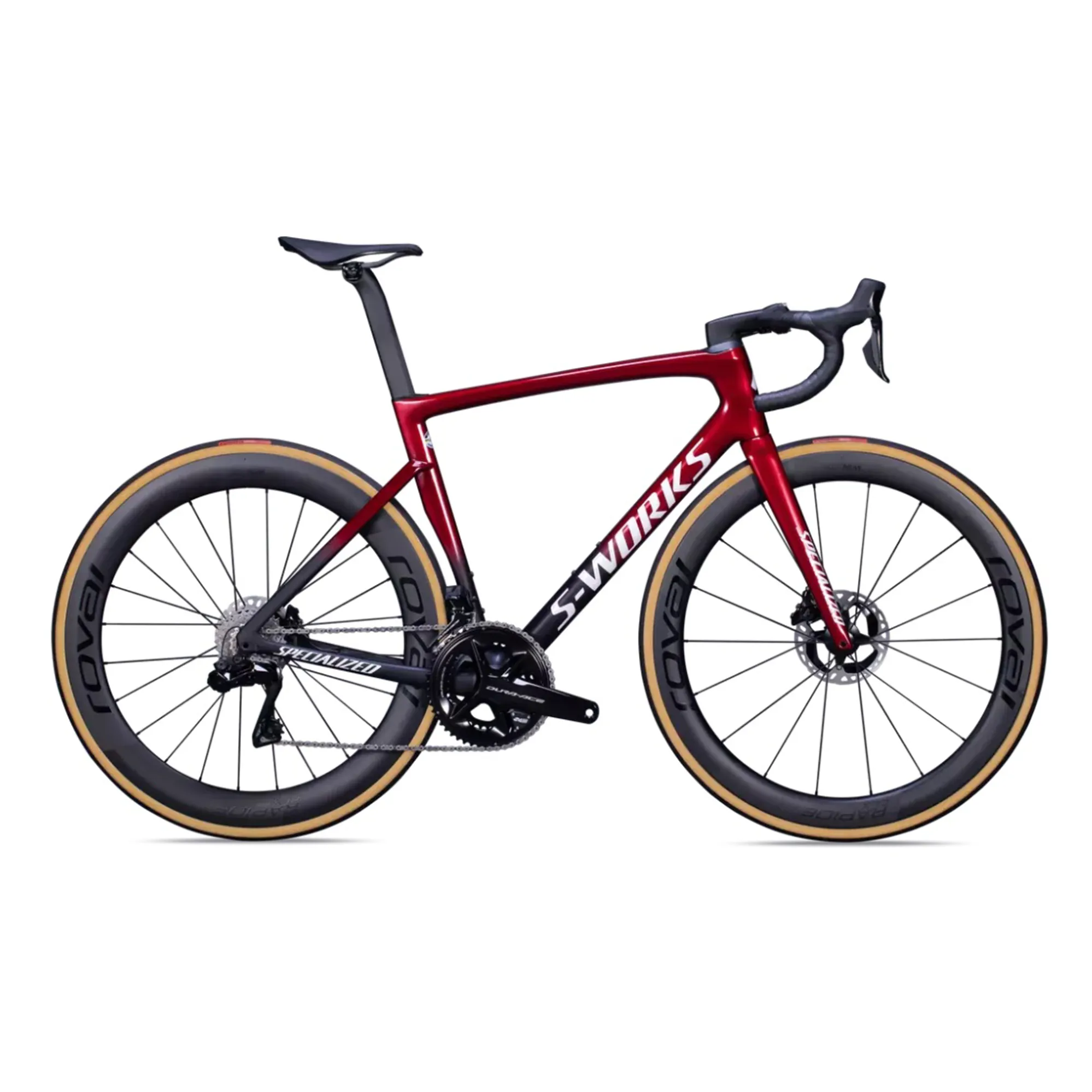 2022 S-Works Tarmac SL7 Dura-Ace Di2 Road Bike Red Tint/Metallic White