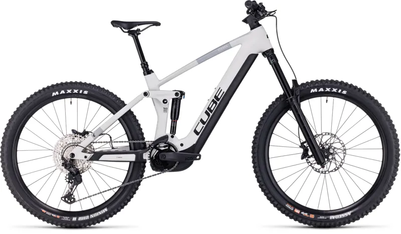 2024 Cube Stereo Hybrid 160 HPC SLX 750 27.5 Electric Mountain Bike - Grey