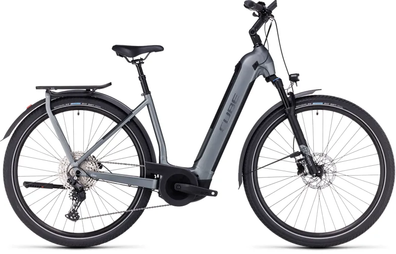 2024 Cube Kathmandu Hybrid Pro 750 Easy Entry Electric Hybrid Bike - Flash Grey