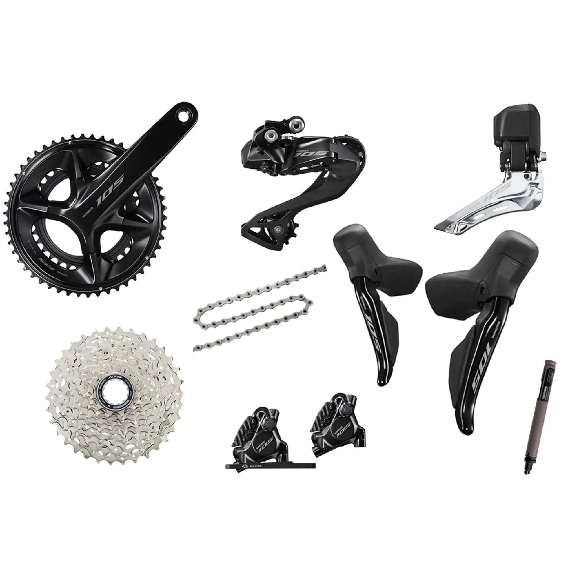 Bicycle Shimano 105 Trim Function Shimano 105 Di2 R7100 Disc Groupset