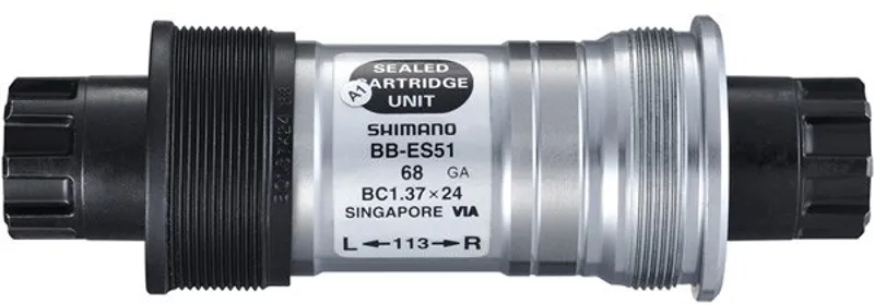 Shimano BB-ES51 Bottom Bracket 73-113mm - Silver/Black