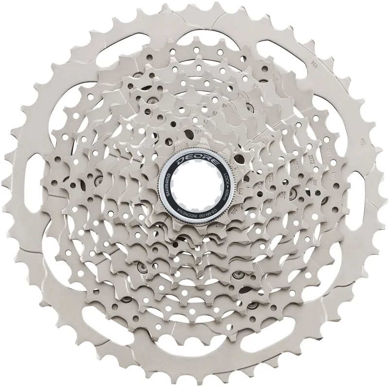 Shimano Deore CS-M4100 10-Speed 11-46T Cassette - Silver