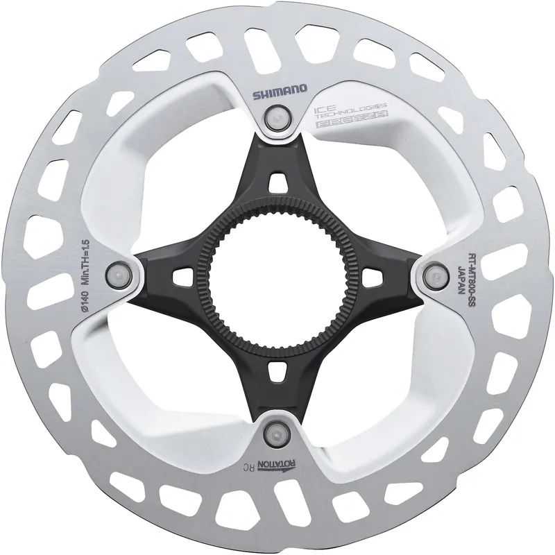 Shimano Deore RT-MT800 Disc Rotor with Internal Lockring Ice Tech FREEZA - Silver