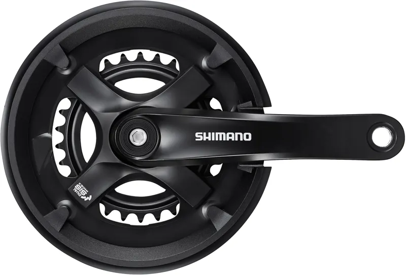 Shimano Tourney FC-TY501 Chainset 7/8-Speed with Chainguard - Black