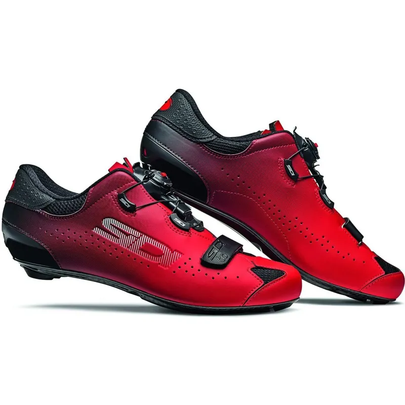 Sidi Sixty Mens Road Shoes - Black/Red