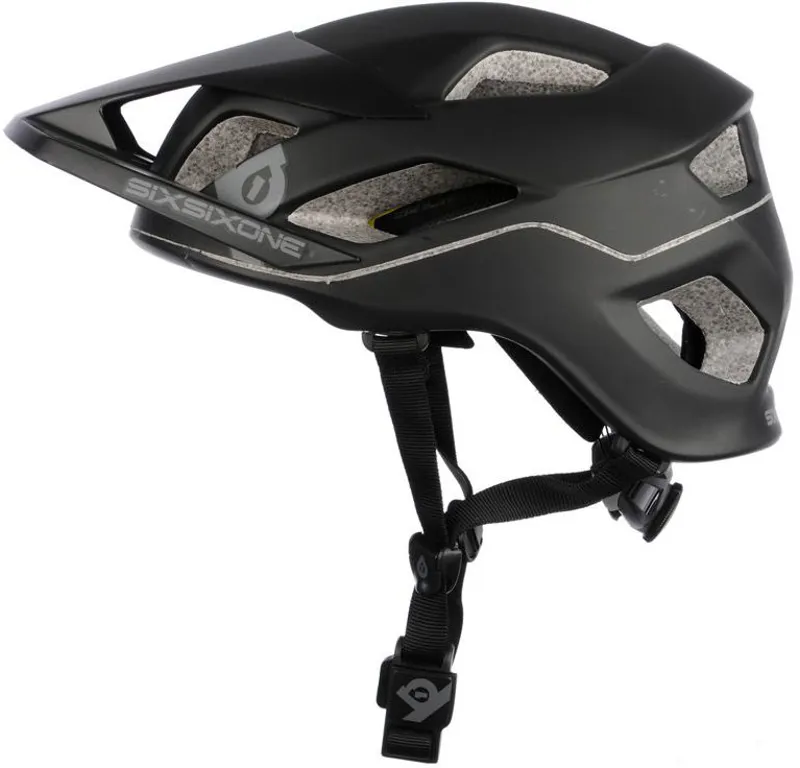 SixSixOne Evo AM MTB Helmet with MIPS - Black/Grey - M/L