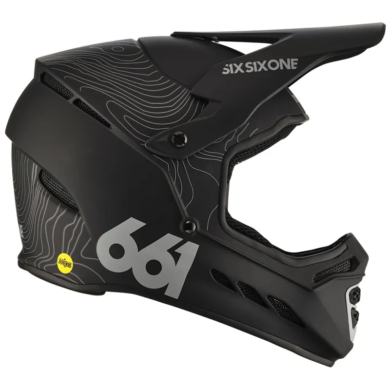 SixSixOne Reset Full Face MTB Helmet with MIPS - Contour Black-1