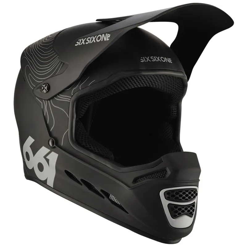 SixSixOne Reset Full Face MTB Helmet with MIPS Contour Black